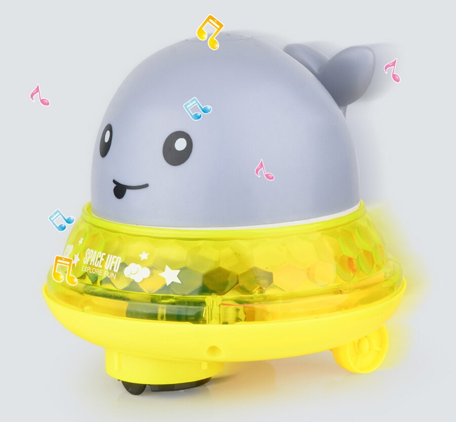 Bébé Jouets De Bain Baleine Fontaine Boule De Bain avec Musique Légère LUMIÈRE LED L'électricité Jouets