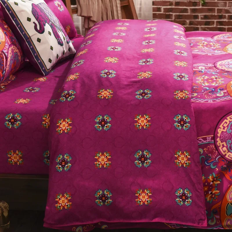 Zestaw pościeli w stylu boho Mandala kwiatowy nadruk poszwa na kołdrę poszewka na poduszkę niemcy pojedyncza podwójna królowa Super król rozmiar 3 szt. Zestawów