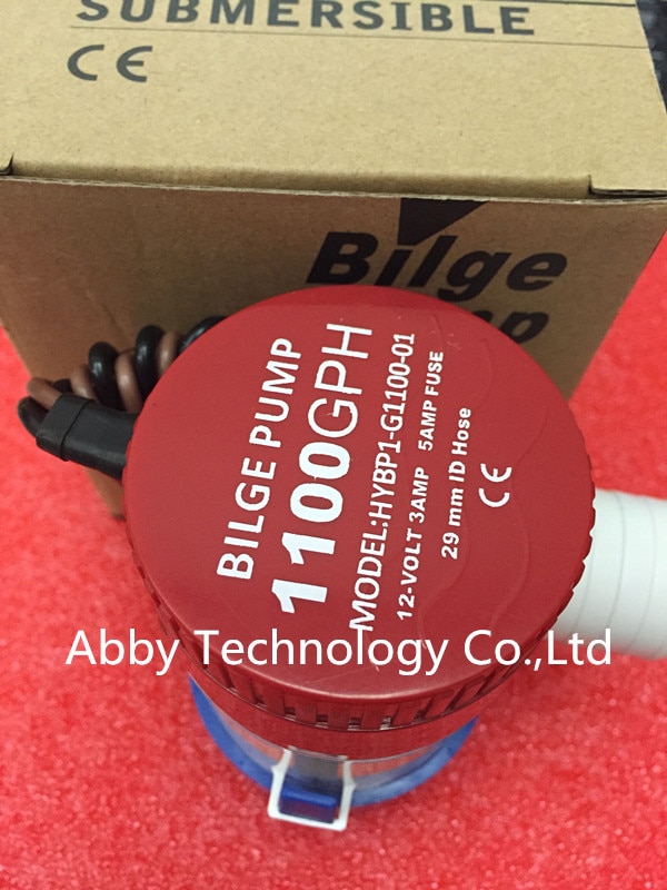 100% bilge pump 12v 1100gph 12VDC rule water pump used in boat seaplane motor homes houseboat