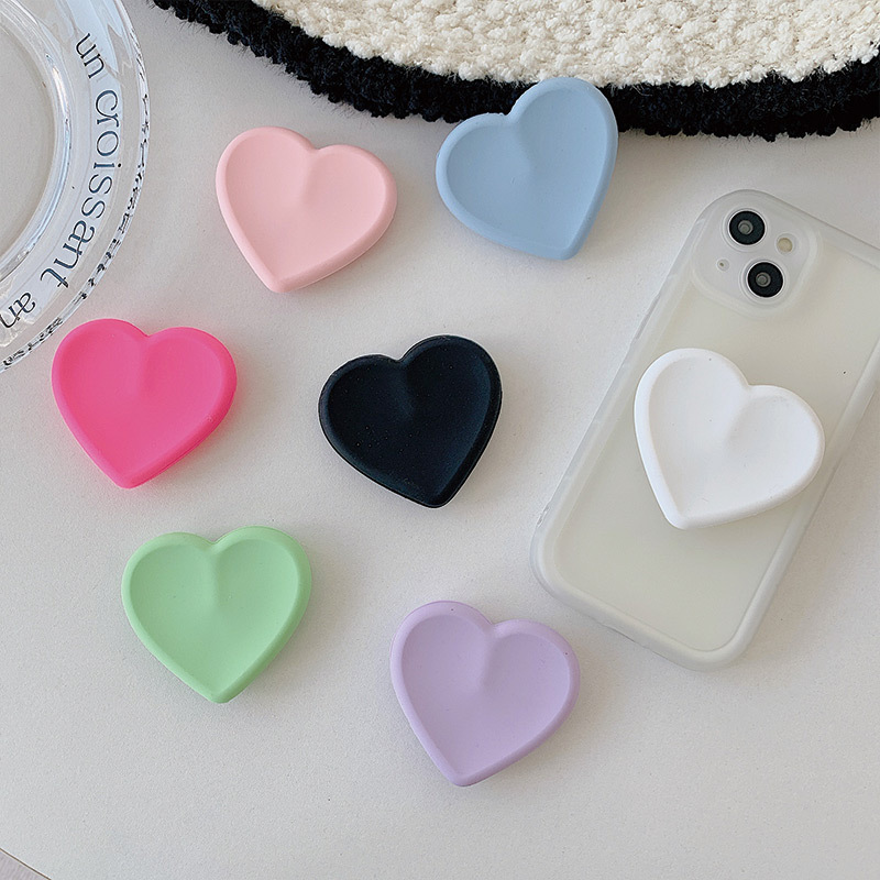 Universal Heart Shaped Phone Holder Finger Grip Bracket Support Telephone Holder Stand