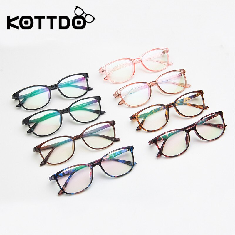 KOTTDO Computer EyeGlasses Frame Men Flat Light Face Students Women's Glasses Frame Retro Prescription Eyeglasses Frame