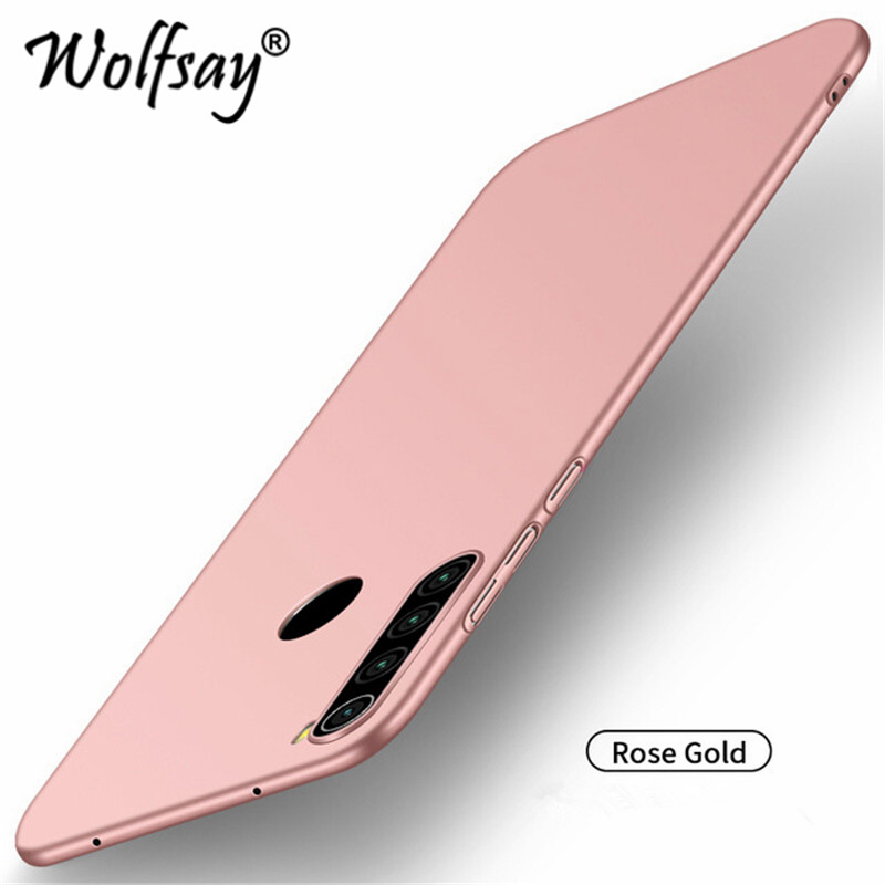 Wolfsay Für Abdeckung Xiaomi Redmi Hinweis 8T Fall Ultra Dünne PC Rüstung Hart Zurück Telefon Fall Für Xiaomi Redmi hinweis 8T Abdeckung Redmi Hinweis 8: Redmi Note 8 / Rosegold