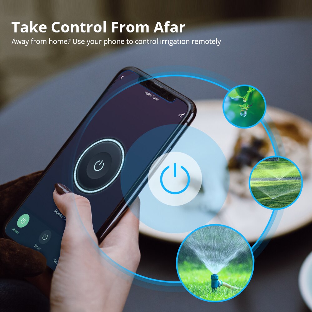 Tuya WiFi Smart Irrigation Electrical Watering Automatic Sprinkler Remote Garden System Timer Alexa Echo Google Home