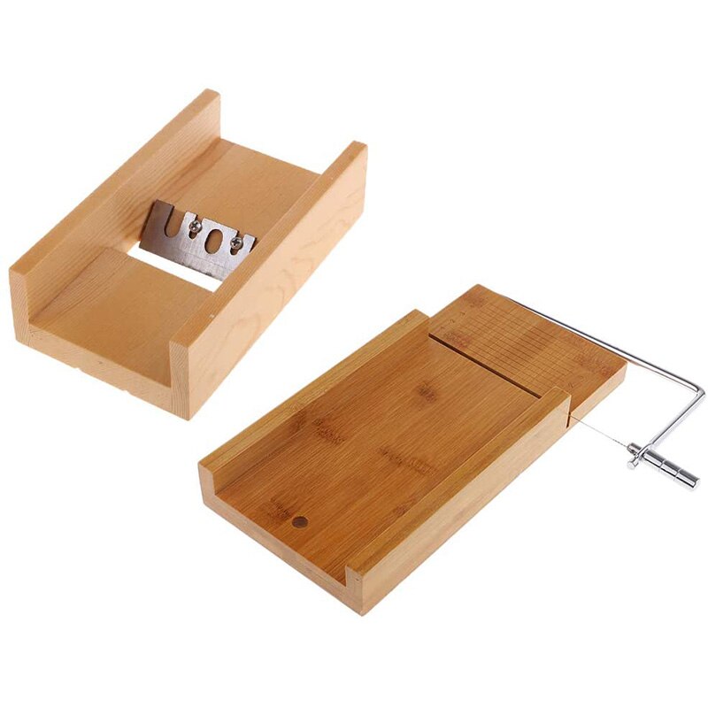 2 stykker sæbe loaf cutter, skråt høvletrådssnitter til fremstilling af loaf sæbe diy skæring, cutter slicer værktøjssæt