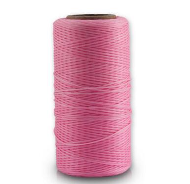 260 M/Roll 0.8 Mm Gewaxt Leer Draad Wax Katoenen Koord String Riem Touw Bead Voor Diy Handwerk Tool hand Stiksels Draad: pink