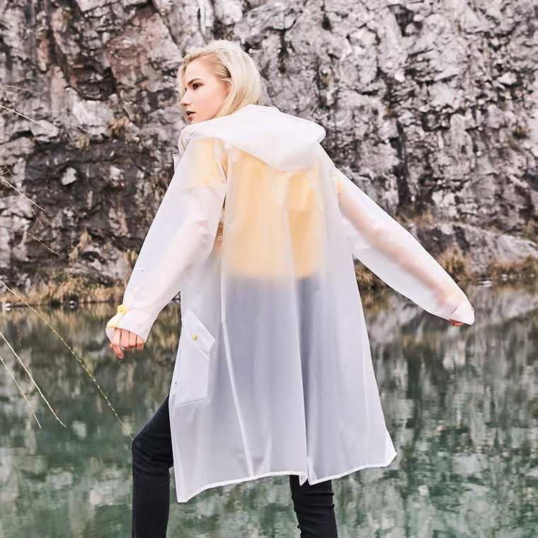 Veste imperméable longue transparente pour femme adulte, imperméable, Poncho de pluie, costume en plastique, coupe-vent,