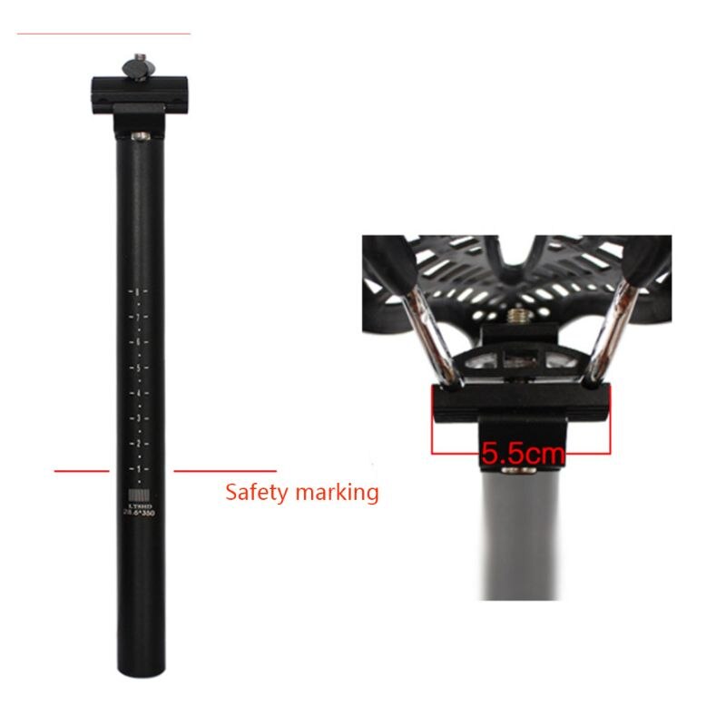 Aluminum Alloy Bicycle Saddle MTB Road Mountain Bike Black Seat Tube Post Bicycles Parts M89D