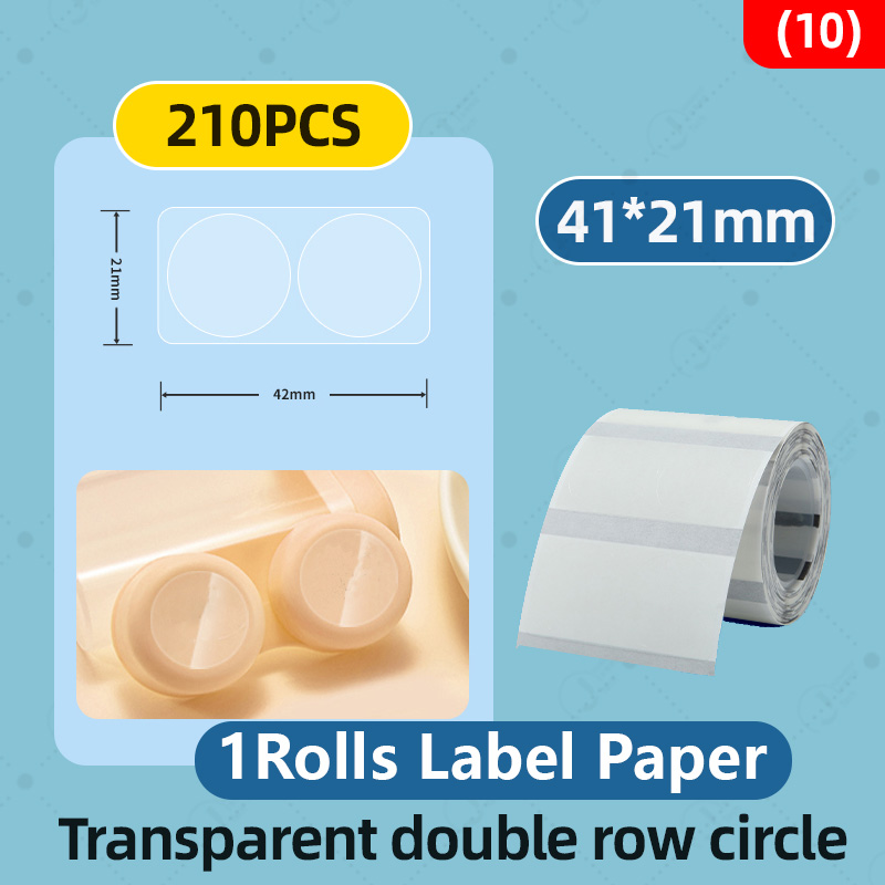 Niimbot Transparent Stickers Label Printer Stickers Portable Printer Niimbot Thermal Paper Labels Official Genuine For B1/B21: GOLD