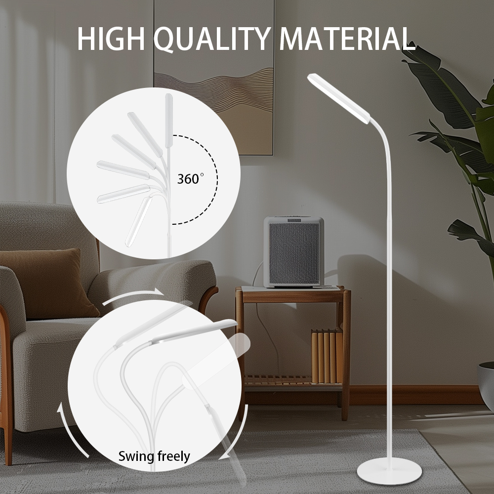 nordisch Einfache Boden Lampe Für Wohnzimmer Einstellbare Schwanenhals Stehen Licht Dimmbare Schlafzimmer Stehend Lesen Licht Büro Dekor