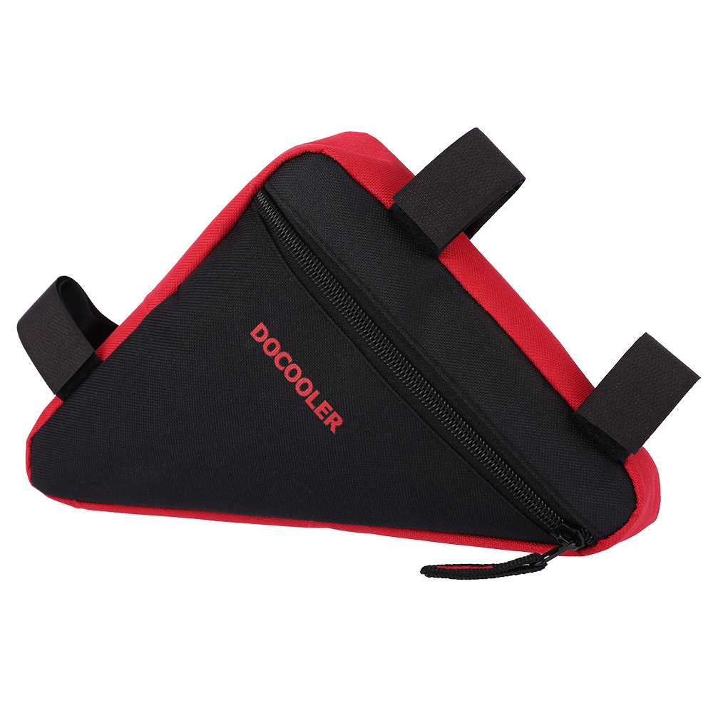Docooler Driehoek Fietstas Waterdichte Fiets Voor Zadelbuis Frame Tas Houder Outdoor Sport Driehoek Fietstas: Rood