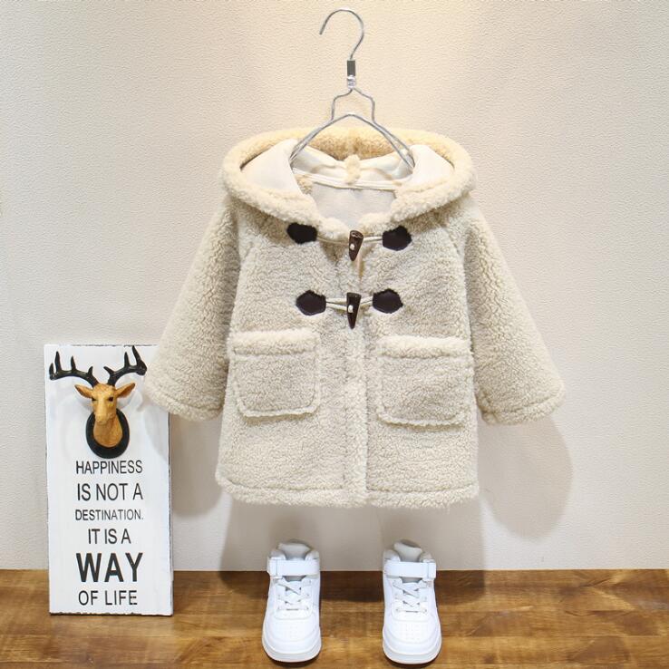 Baby Jungen Mädchen Faux Pelz Mantel Mit Kapuze Oberbekleidung freundlicher Vlies Warme Kleidung freundlicher Herbst Winter freundlicher Langarm Jacken: Farbe  2 / 7T