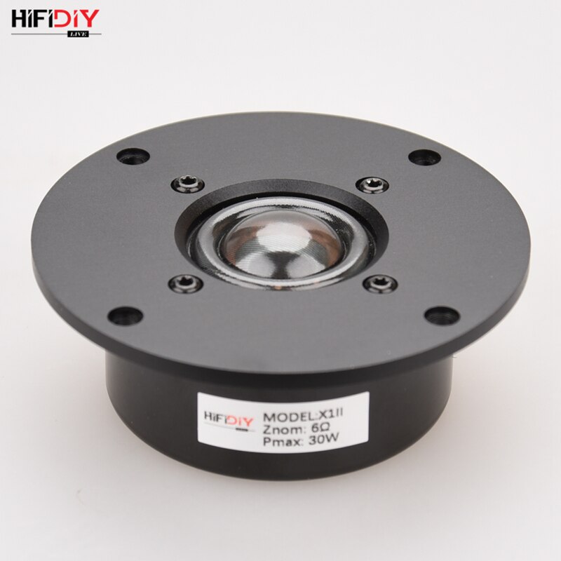 HIFIDIY LIVE X1IIS 4 inch 4.5 Tweeter Speaker Unit aluminum panel transparent Silk membrane 6OHM30W Treble Loudspeaker 94~120mm