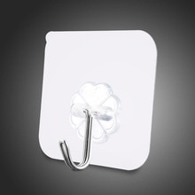 1 pièces forte Transparent auto-adhésif porte cintres muraux ventouse mur crochets cintre pour cuisine salle de bain accessoires