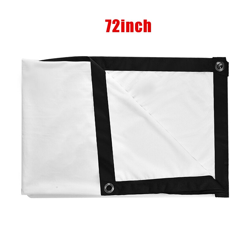 16:9 Projection Projector Canvas Screen Home Office Movie Manual Pull Down Wall Mounted HKS99: 72inch