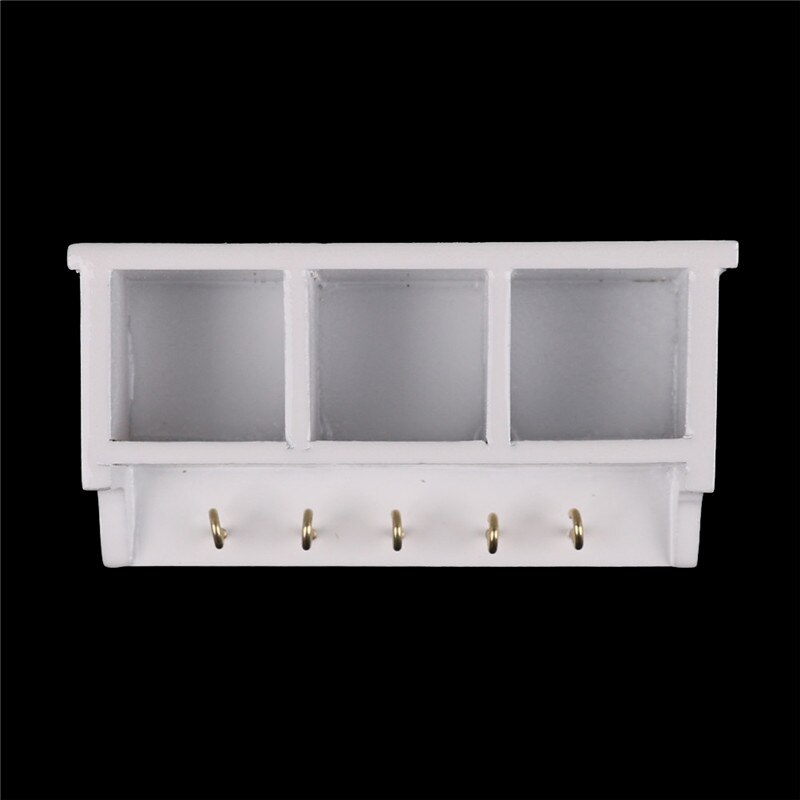 Cabinet Model Chest Cupboard Shelf White Cabinet Kitchen Dining Display Display Doll House Kitchen Dollhouse Accessory: 4