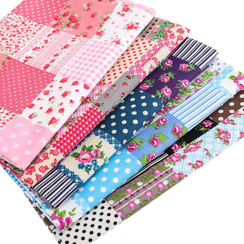 Tissu en popeline de coton imprimé doux 1/4 yards, tissu en Patchwork marine, 133x72, pour bricolage literie et accessoires faits à la main TJ1253