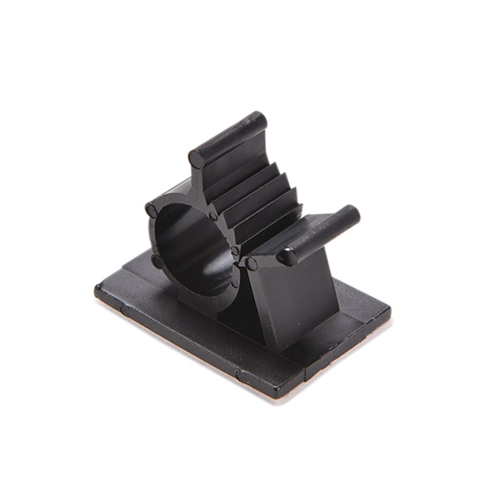10 Pcs 20 Mm Zwart Zelfklevende Cord Cable Clear Up Clips Draad Vaste Clip Auto Lijn Clip Houder klemmen Draad Knop