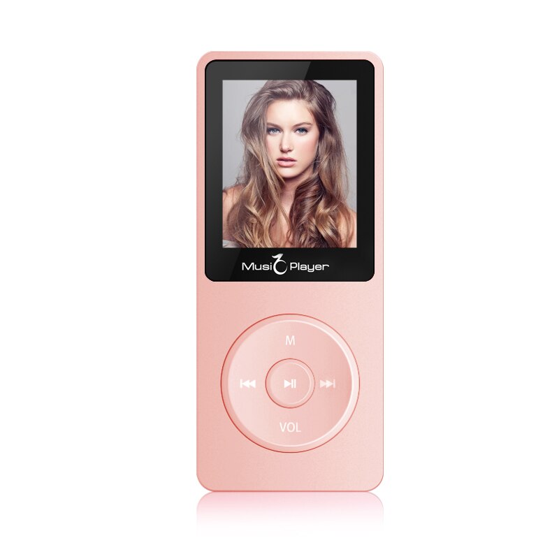 IQQ Version Ultrathin MP3 Player X02 Built-in 40G and Speakers can play 80H Lossless portable walkman with radio /FM/ record: X02 RoseGold / 8GB