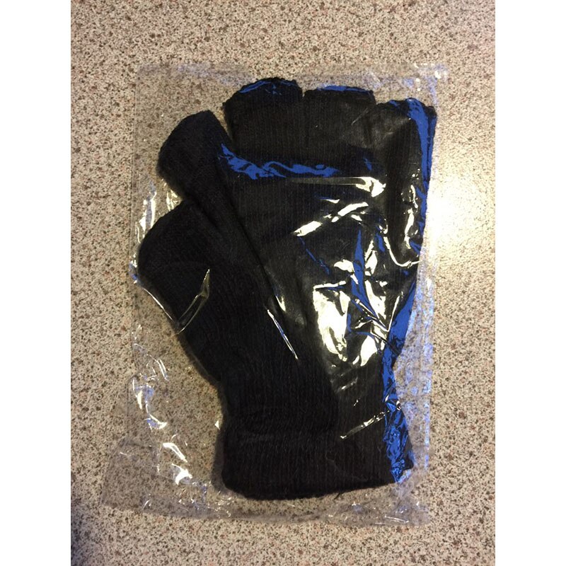 Dames heren vingerloze handschoenen effen zonder vingers winterhandschoenen casual handwarmer gebreid gehaakt zwart want dames katoen