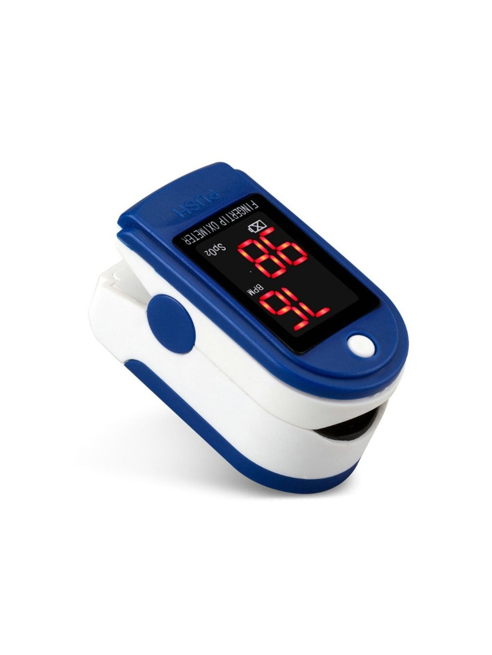 Digital Display Fingertip Pulse Oximeter Oximetry Blood Oxygen Saturation Pulse Rate With Lanyard Fast: Default Title
