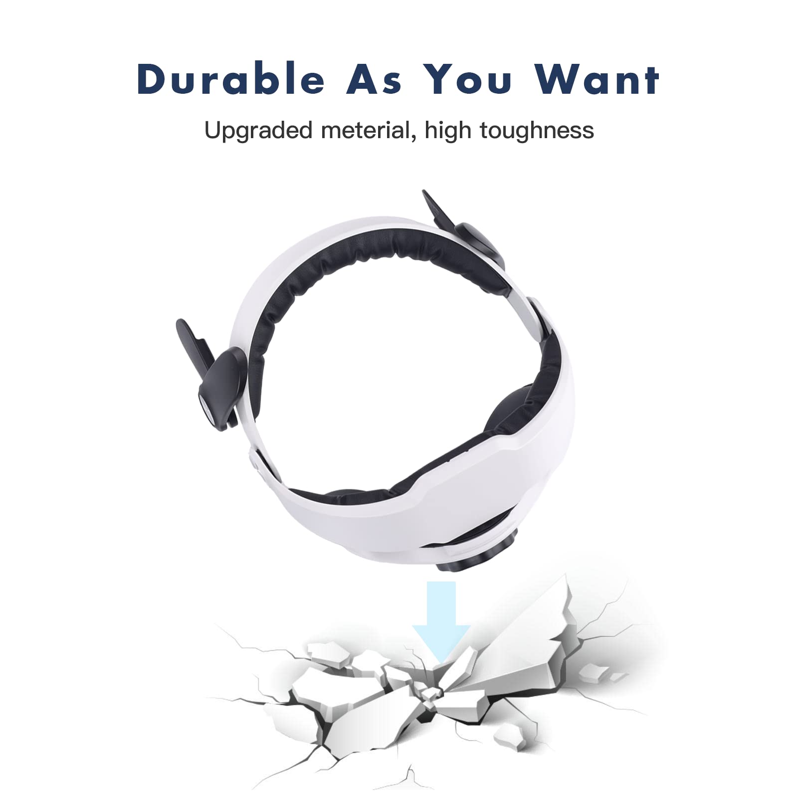 Novel Upgraded Head Strap For Meta Oculus Quest 2 Accessories Adjustable Head Strap Elite Halo Strap with Battery Holder