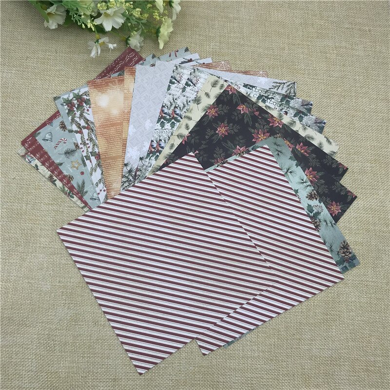 6"X6"The Winter flower patterned paper Scrapbooking paper pack handmade craft paper craft Background pad