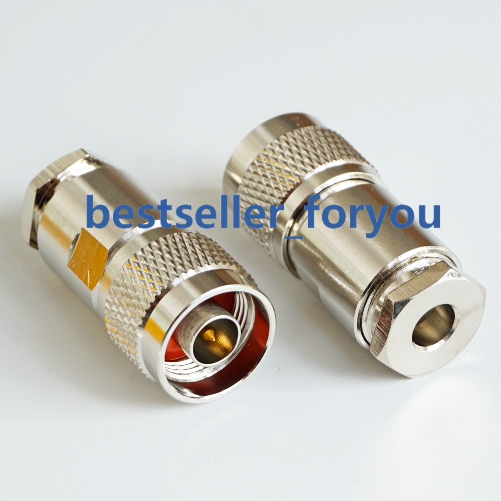 Rf n-kontakt hankontaktklämma koaxial för lmr 195 rg58 rg142 rg400- kabel