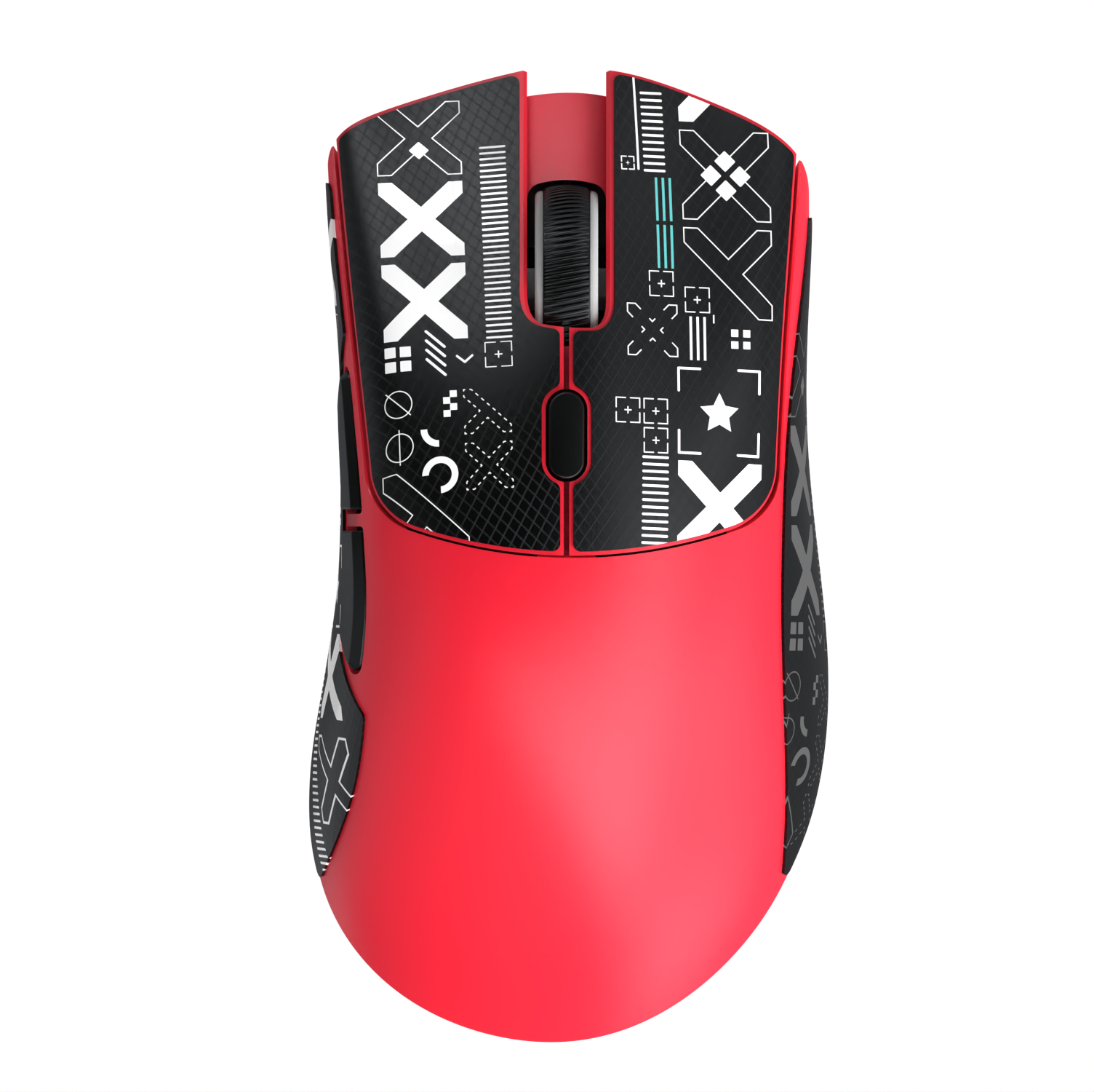 R1 Wireless Gaming-Maus, 18000dpi,1000Hz, Tri-Verbindung, paw3311, Makromaus: Rot