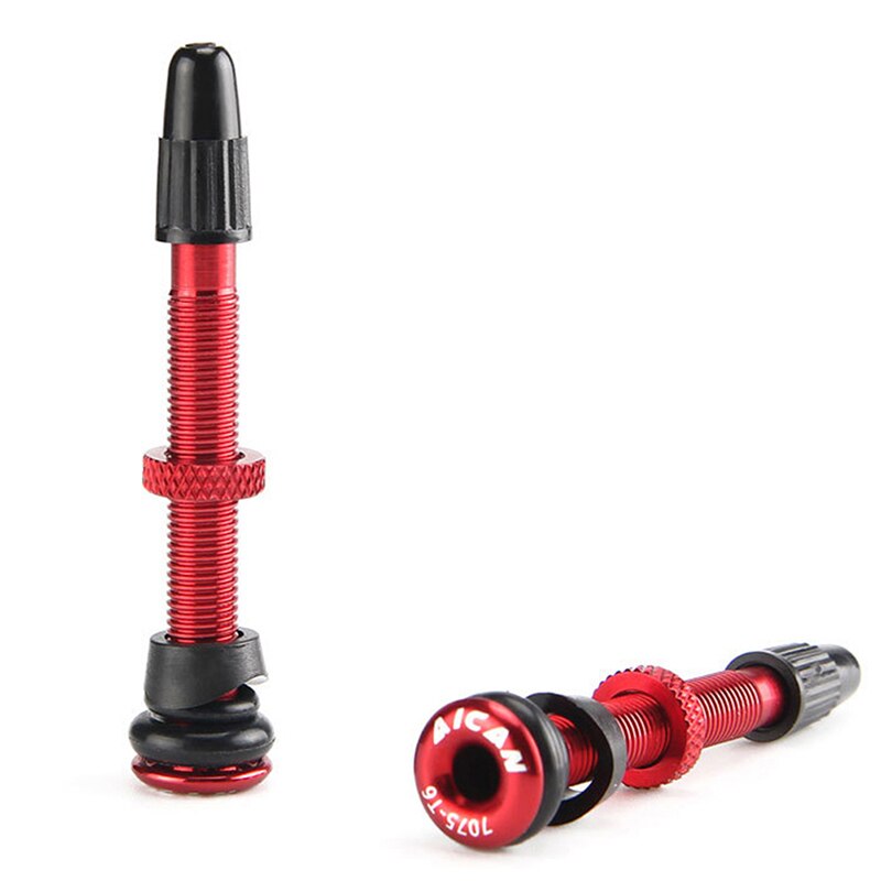 1 Paar 58/72Mm Legering Stem Tubeless Kit Compatibel Presta Ventiel Voor Road Mtb Fiets Tubeless Banden Messing core