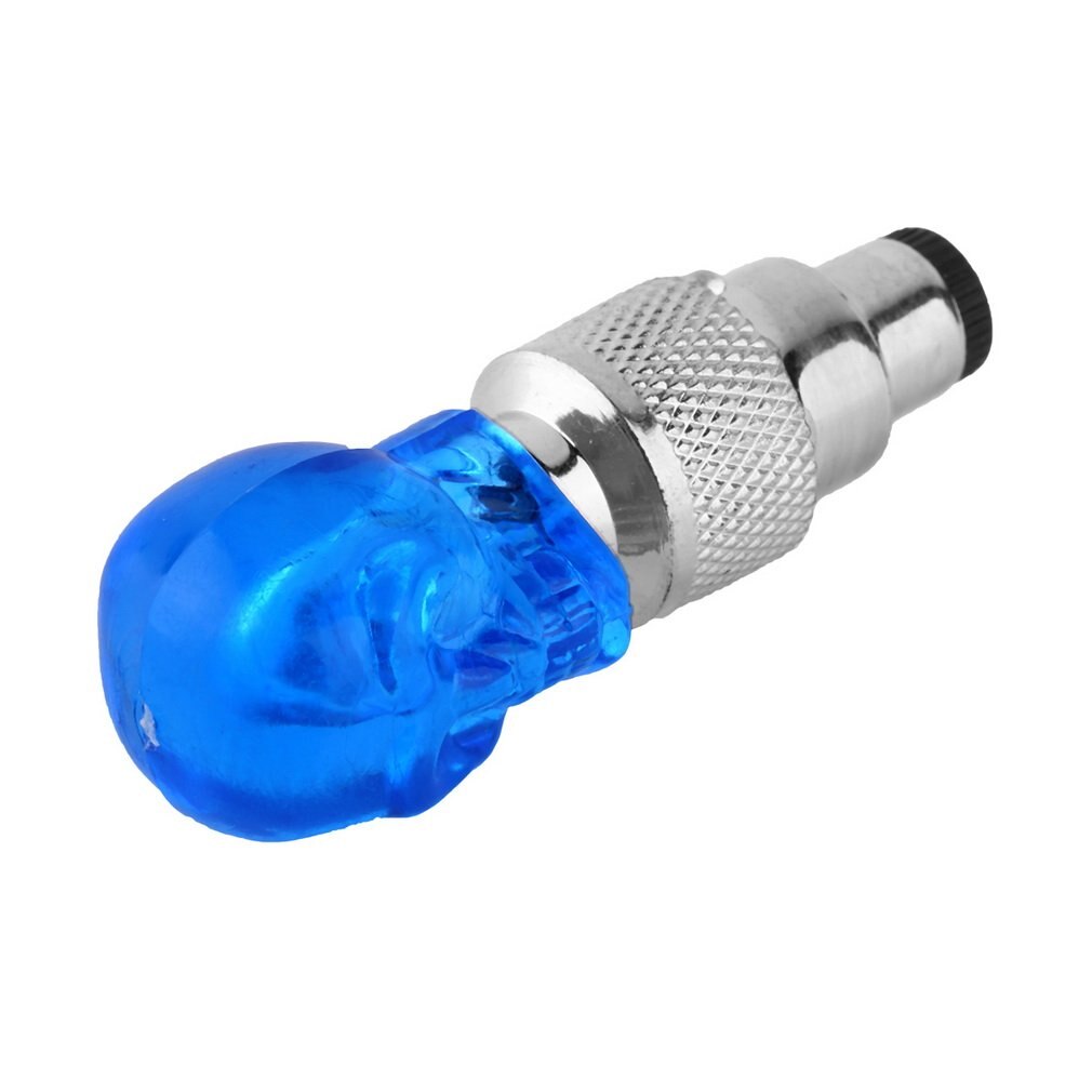 Schedel Vorm Flesdop Led Light Wheel Tyre Lamp Kleurrijke Fiets Accessoires Voor Auto Motor Fiets Wiel Licht Verkeersveiligheid