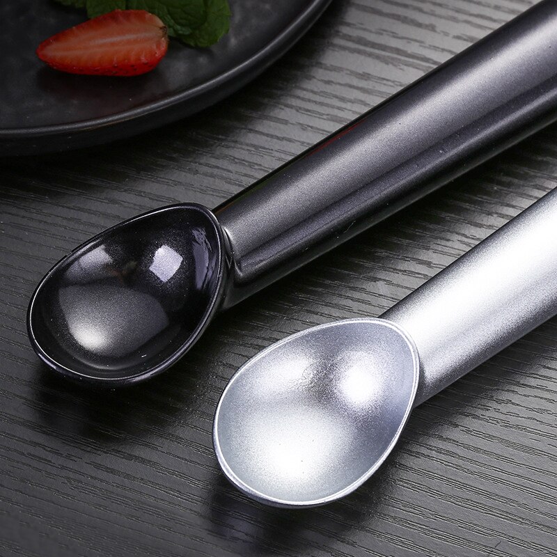 Reusable Household Ice Cream Tool Portable Aluminum Alloy Non-stick Anti-feeze Ice Cream Scoop Spoon for Home Kitchen accessory