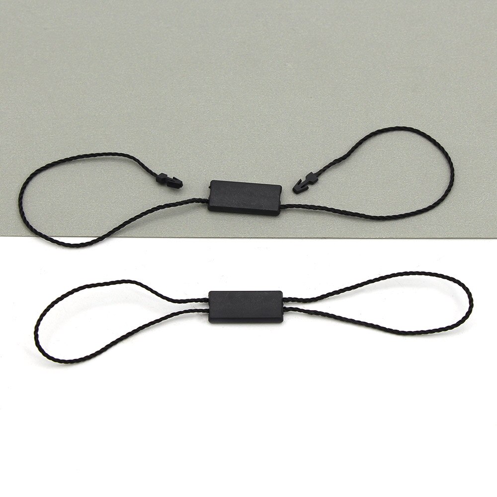 100 Stuks Hang Tags Wit Zwart Beige Vierkante Tags Polyester Kleding Plastic Labels Voor Kleding Kledingstuk Accessoires