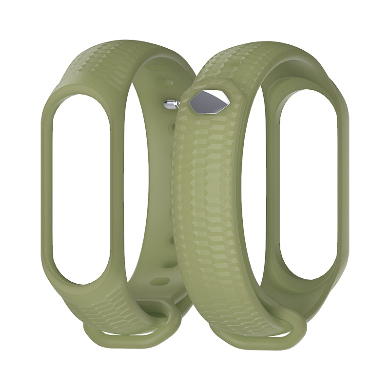 Mi Band 4 Strap Wrist Bracelet for Xiaomi Mi Band 3/4 Silicone Wristbands Correa Miband 3 Accessories: Army Green
