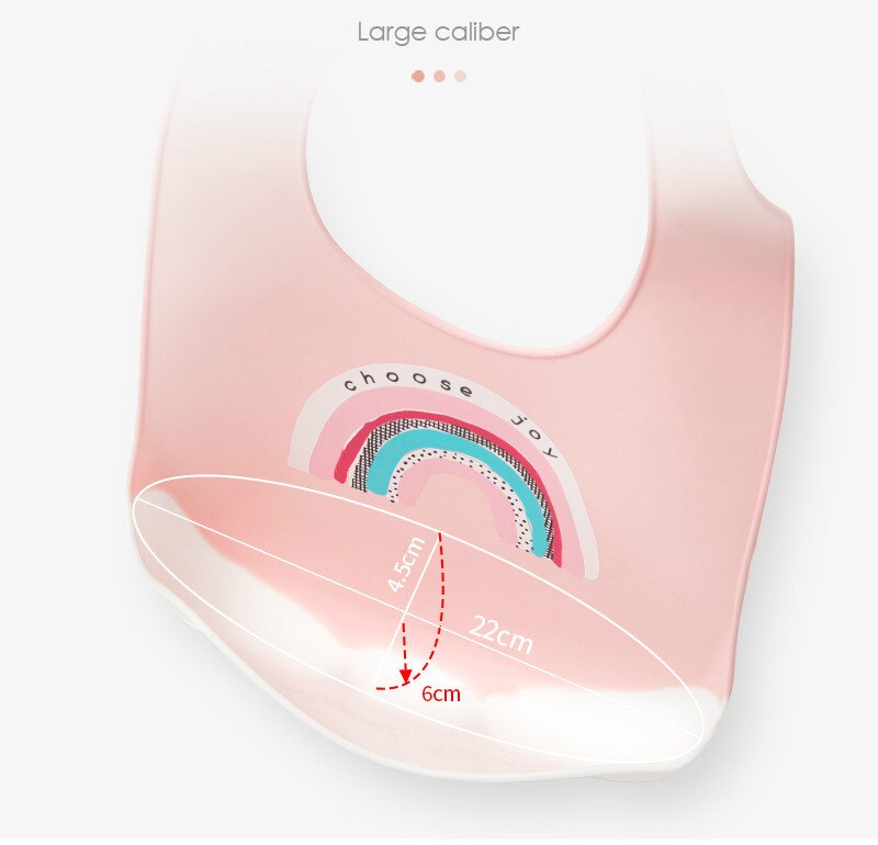 Baberos de bebé de silicona impermeable alimentación de bebés Baberos 6 velocidades ajustable eructo ropa de bebé para recién nacido de dibujos animados babero niño niña