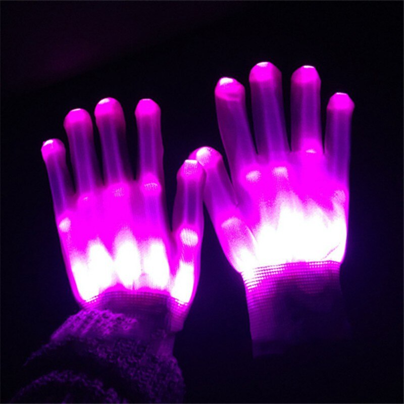 Gants lumineux LED pour Halloween, 1 paire, décoration de noël, fournitures de fête, gants Gants lumineux LED pour Halloween, 1 paire, décoration de noël, fournitures de fête, gants
