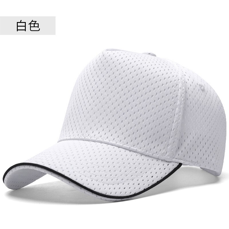 Volwassen Zomer Buiten Ademend Zon Caps Met Gaten Dame Trucker Cap Big Head Man Vrouwen Plus Size Baseball Hoed 56-60Cm 60-65Cm