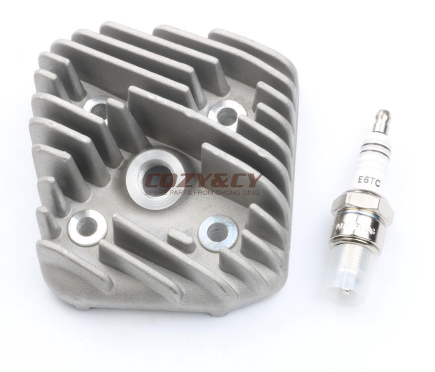 70cc Big Bore Cilinder Kit & Cilinderkop Cap voor SYM DD euro 2 DD 50 2T 47mm 12mm: 70cc cylinder head