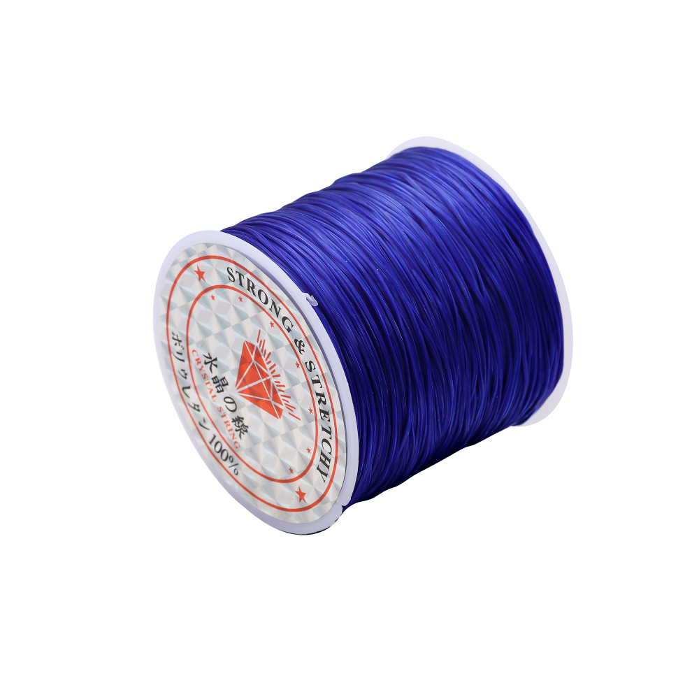 40Meters/roll Black White Stretch Elastic Cord For Bracelet Necklace Nylon Beading Cord String Thread Diy Jewelry Making Supplie: Blue