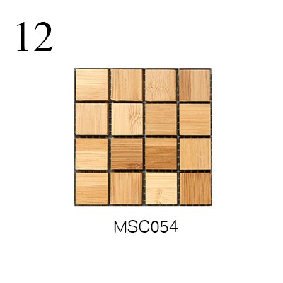 10pcs Ceramic Tile Stickers 10x10cm 3D Mosaic Tile Plane Wall Sticker DIY Decorations for Kitchen Bar Bathroom PVC Stickers: 12