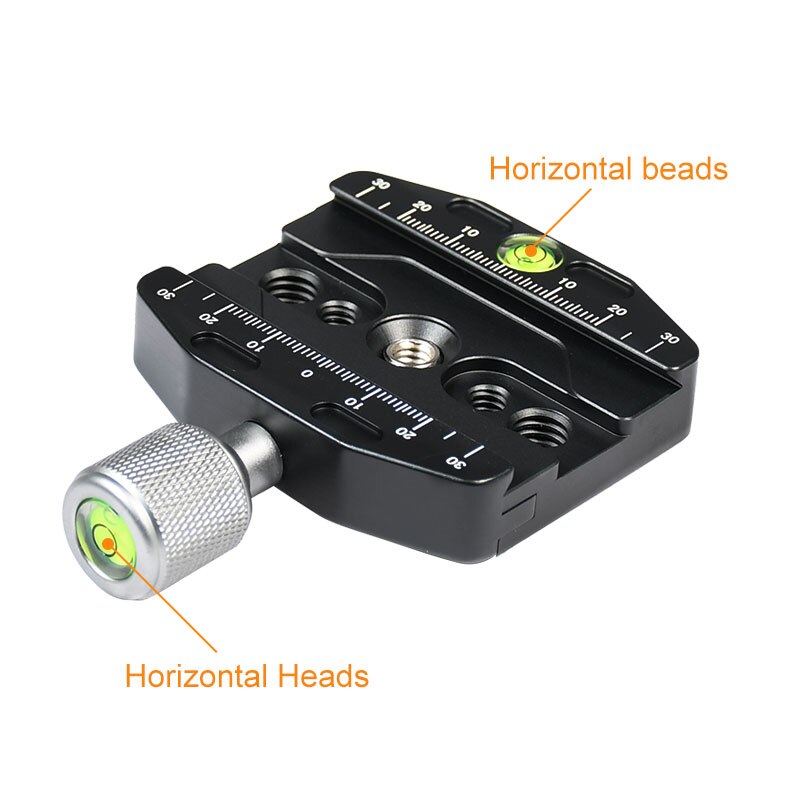 Abrazadera de placa de liberación rápida para trípode de cámara, adaptador de montaje de Clip Lightweight con burbuja Horizontal para placa de Arca Swiss Dslr, novedad