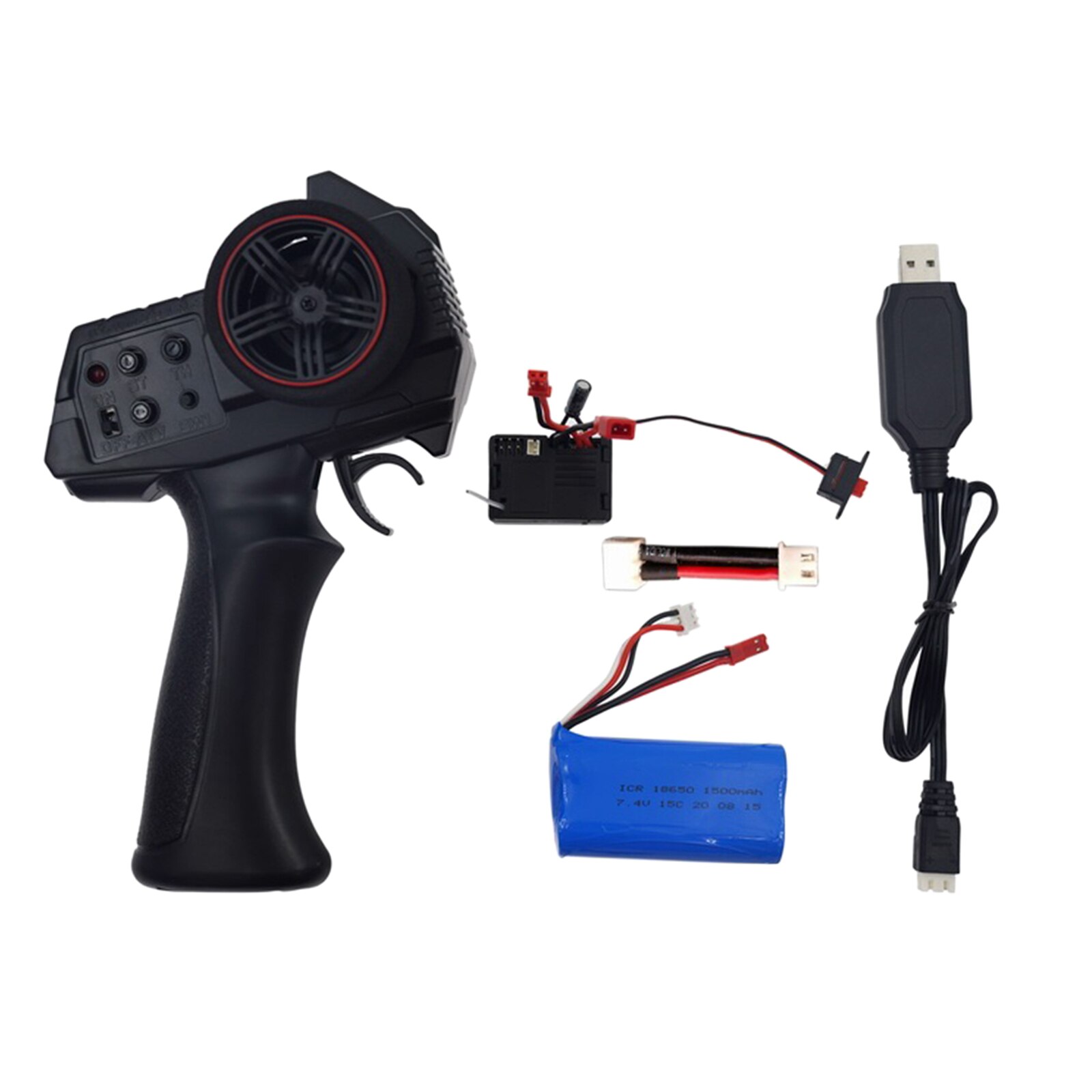 Transmisor de control remoto 2,4G 3 CH con receptor, transmisor de control remoto para RC