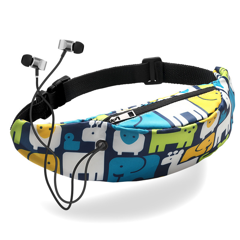 UOSC Brand Colorful Waist Bag Waterproof Travelling Fanny Pack Mobile Phone Waist Pack For Women Belt Bag: 12