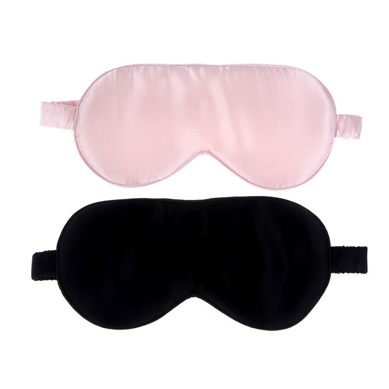 Silk Soft Sleep Mask Shading Natural Sleeping Eye Mask Cover Portable Travel Health Sleep Eyepatch Blindfolds