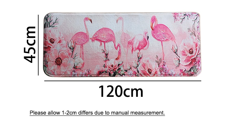 Zeegle flamingo gulvtæppe gang entré dørmåtte udendørs gulvtæppe køkken soveværelse sengefod fodmåtte sofabord gulvmåtter