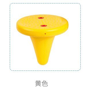 Sensorische integratieapparatuur, kruk met één voet, stoel, kleuterschool, vroege kinderjaren, fysieke fitheidstraining, evenwicht, enkele voet: Du jiao yi geel
