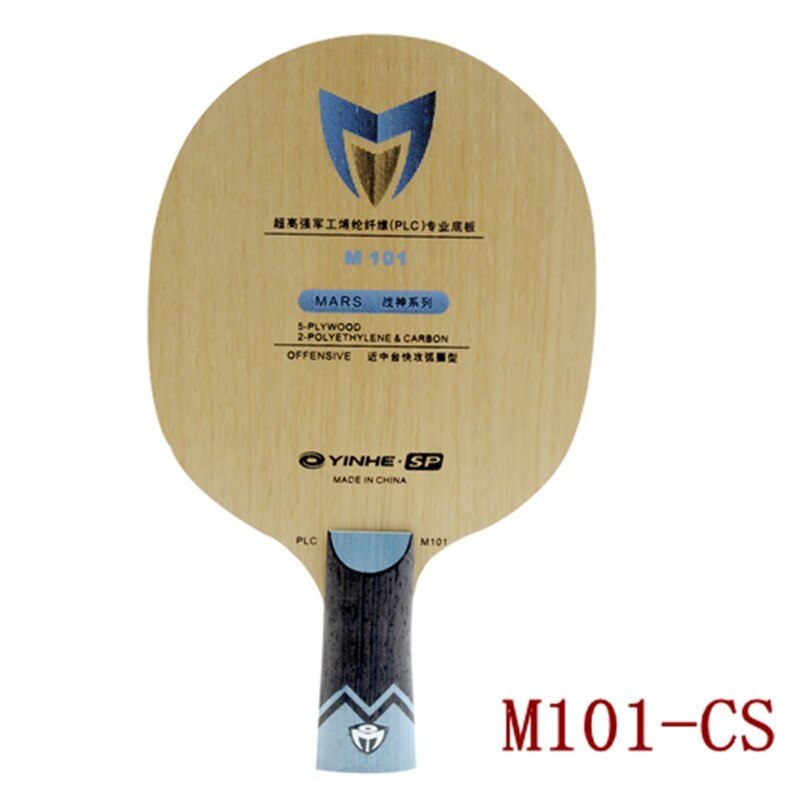 Yinhe-raqueta de tenis de mesa de fibra PLC, M102, M202, M101, M201, MARS PLC Madera de 5 capas con PLC de 2 capas: M101 CS handle