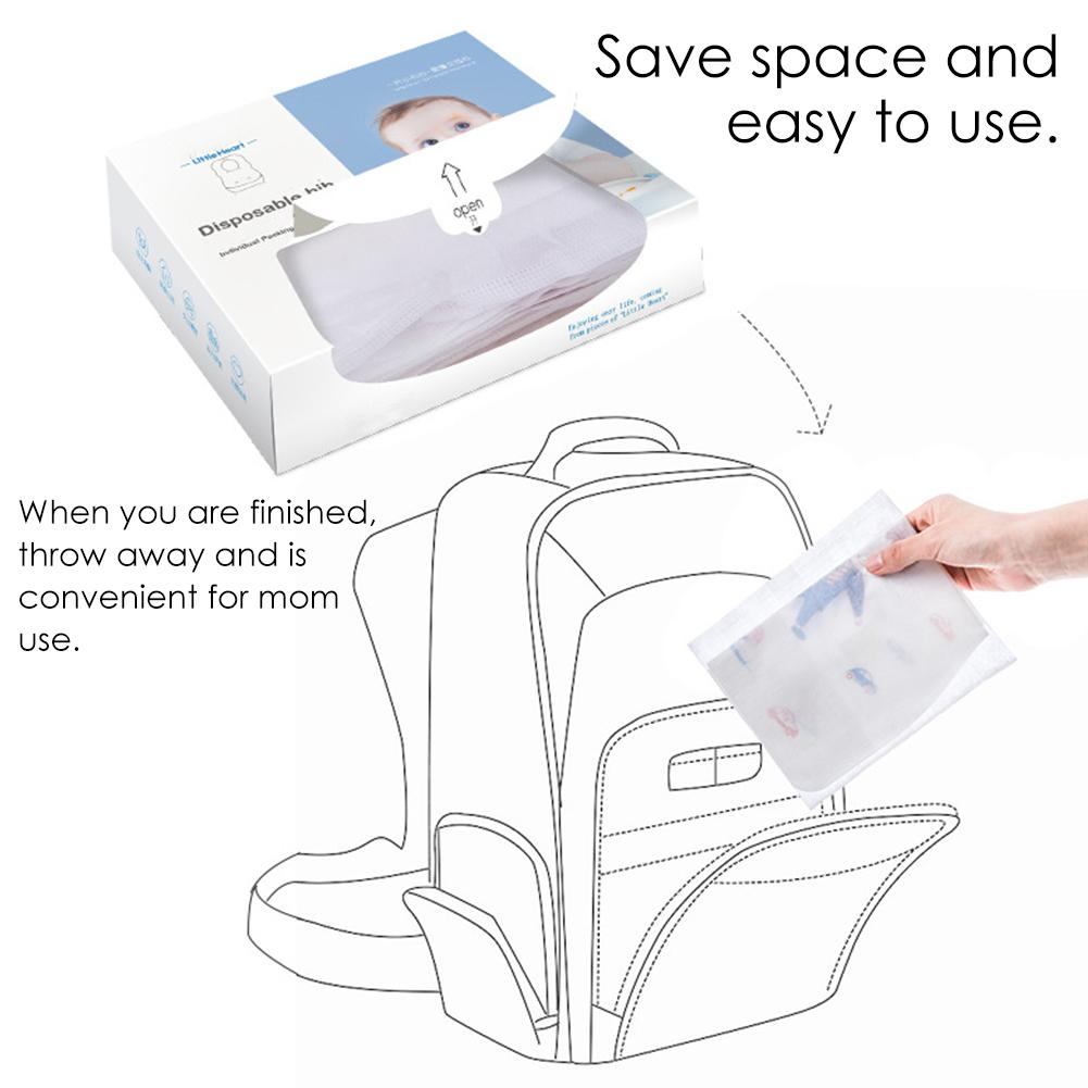 Waterproof Non-Woven Fabric Disposable Baby Toddler Bibs Feeding Saliva Apron Paper Bibs For little baby