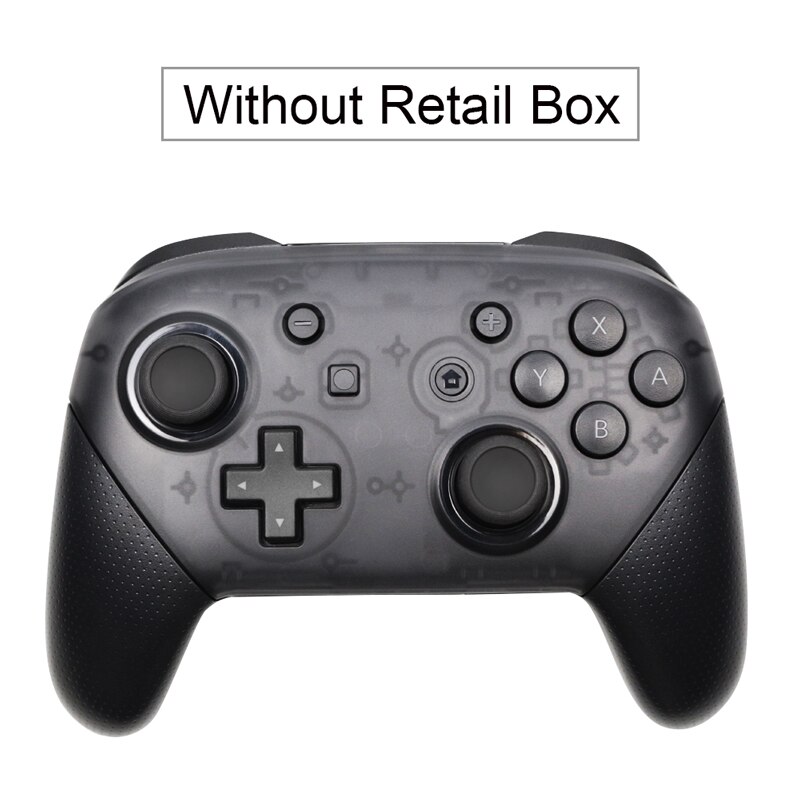 Interruptor sem fio bluetooth pro controlador gamepad para nintendo switch para ns console joystick controle sem fio: Black