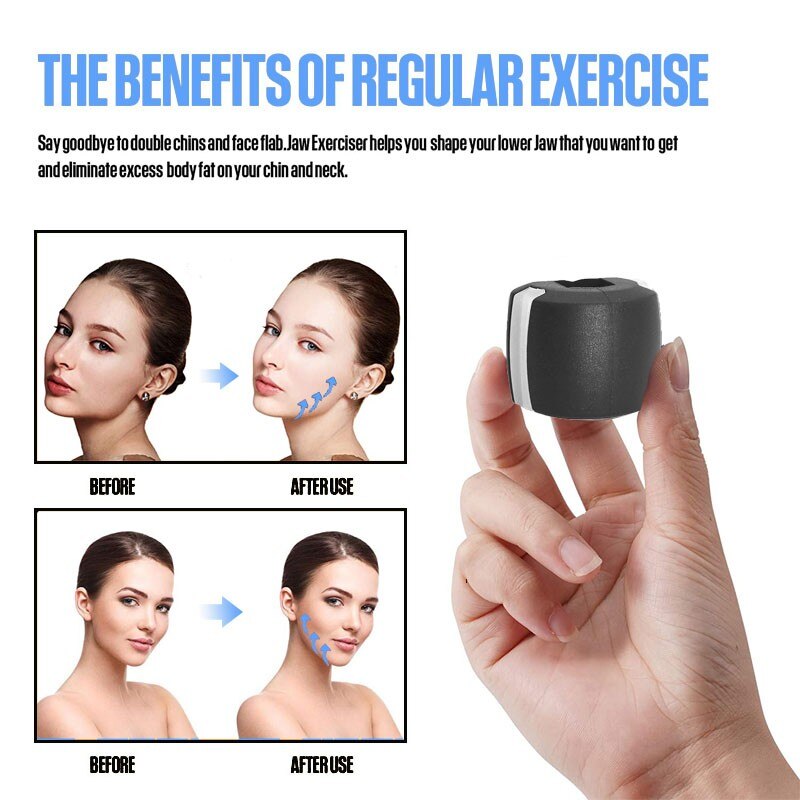 Fitness Face Masseter Men Women Muscle Jawline Exerciser Face Lifting Jaw Trainer Ball Face Toning Muscle Training Fitness Ball