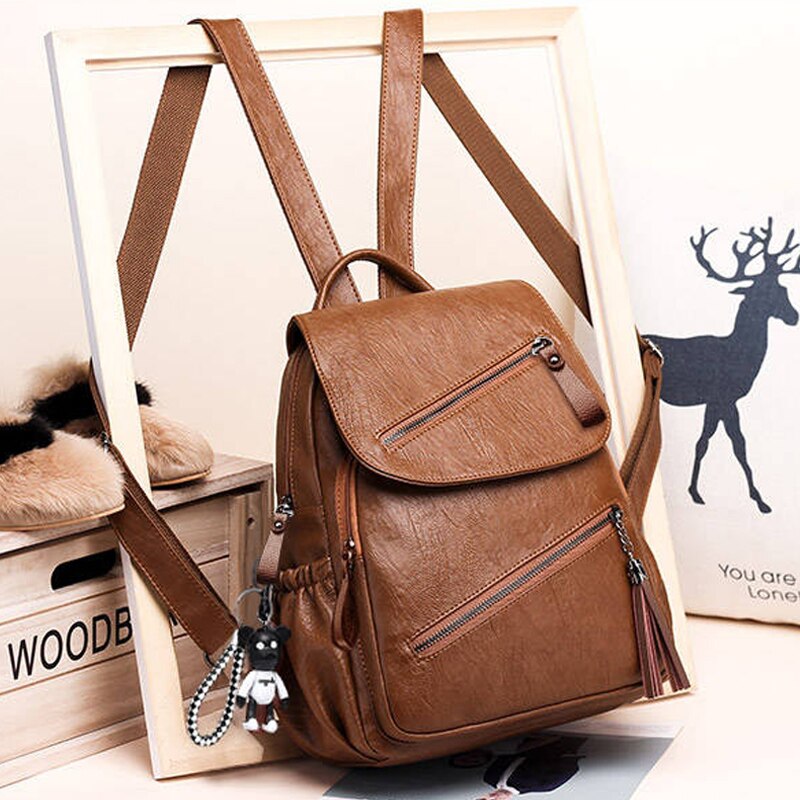 Cesha Mode Zachte Pu Lederen Vrouwen Rugzak Duurzaam Vrouwelijke Rugzak Mooie Stijl Meisjes Rugzak Sac